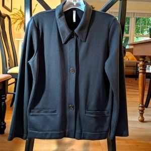 Hanna Andersson Like New Shirt Jacket Loose Fit Black  XS Petite